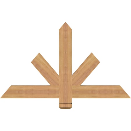 Ekena Millwork Kennewick Timber Gable Bracket, Western Red Cedar, 36"W x 21"H x 1 1/2"D x 3 1/2"F, 14/12 Pitch GBW036X21X0204KEN00SWR